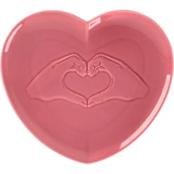 RAK Assiette plate relief rose porcelaine 28,3x25 cm  Cliché New