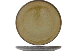 PROOF Assiette plate rond argent porcelaine Ø 27 cm Elements Mineral Discount