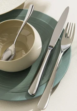 DEGRENNE Assiette plate rond argile verte grès émaillé Ø 29 cm Bahia Clearance
