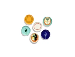 Assiette plate rond azure artichaut vert grès émaillé Ø 16 cm Feast By Ottolenghi - SERAX Sale