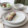 ACCOLADE Assiette plate rond beige grès émaillé Ø 22 cm Sand New