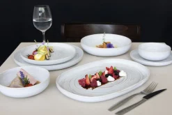 Assiette plate rond beige grès émaillé Ø 22 cm Aurora - ACCOLADE Best