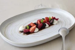ACCOLADE Assiette plate rond beige grès émaillé Ø 17 cm Aurora Best