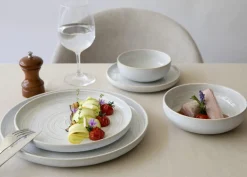 ACCOLADE Assiette plate rond beige grès émaillé Ø 17 cm Aurora Best