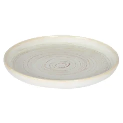 ACCOLADE Assiette plate rond beige grès émaillé Ø 17 cm Aurora Best