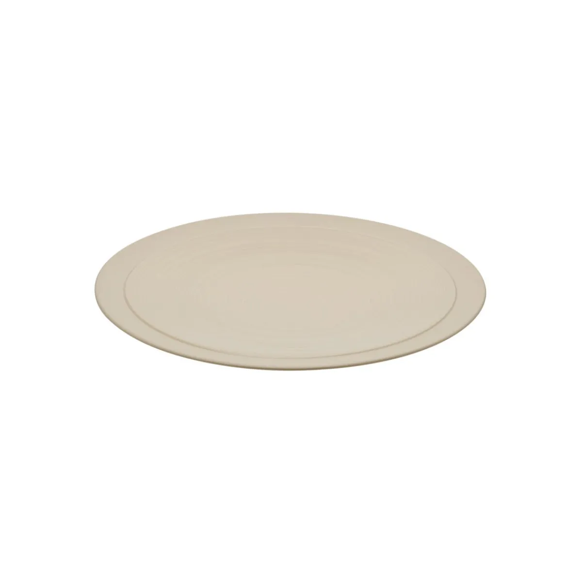 DEGRENNE Assiette plate rond beige grès émaillé Ø 23 cm Bahia Clearance