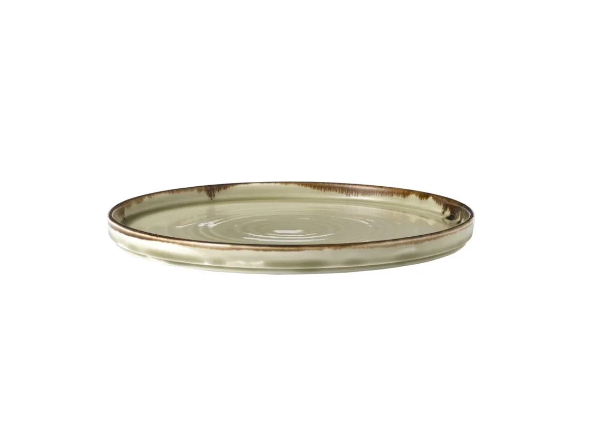 Assiette plate rond beige porcelaine vitrifiée Ø 26 cm Harvest - DUDSON Clearance