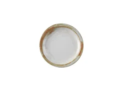 DUDSON Assiette plate rond beige porcelaine vitrifiée Ø 17,8 cm Finca Sanstone Clearance