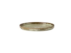 DUDSON Assiette plate rond beige porcelaine vitrifiée Ø 21 cm Harvest Outlet