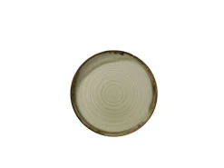 DUDSON Assiette plate rond beige porcelaine vitrifiée Ø 21 cm Harvest Outlet