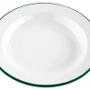 Aucune Assiette plate rond blanc acier émaillé Ø 16 cm 16 cm Hot