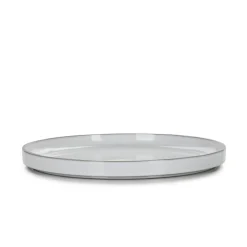 Assiette plate rond blanc cumulus porcelaine culinaire Ø 15 cm Caractère - REVOL New