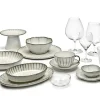 Assiette plate rond blanc grès émaillé Ø 8,9 cm Inku - SERAX Online