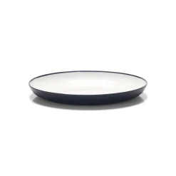 PLATEX Assiette plate rond blanc mélamine Ø 26 cm Wave