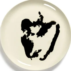 Assiette plate rond blanc poivron noir grès émaillé Ø 26,5 cm Feast By Ottolenghi - SERAX Sale