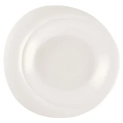 RAK Assiette plate rond blanc porcelaine bone china 24,4x23,1 cm Pose Outlet