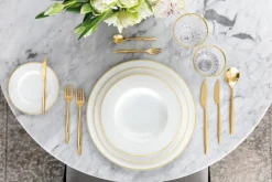 Assiette plate rond blanc porcelaine bone china Ø 22,5 cm Chateau Septfontaines - VILLEROY & BOCH Outlet