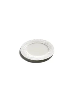 SERAX Assiette plate rond blanc porcelaine bone china Ø 14 cm Nido Discount
