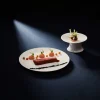 RAK Assiette plate rond blanc porcelaine bone china Ø 17 cm Bravura