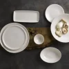 DUDSON Assiette plate rond blanc porcelaine Ø 29,5 cm Evo Pearl Outlet