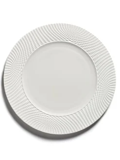 SERAX Assiette plate rond blanc porcelaine bone china Ø 31 cm Nido Online