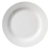 Assiette plate rond blanc porcelaine Ø 24 cm Bazik - ESSENTIALS COLLECTION Discount