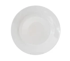 ESSENTIALS COLLECTION Assiette plate rond blanc porcelaine Ø 19 cm Bazik New