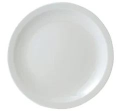 ESSENTIALS COLLECTION Assiette plate rond blanc porcelaine Ø 24 cm Mayana New