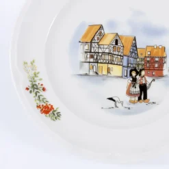 Assiette plate rond blanc porcelaine Ø 21 cm Elsass - ACCOLADE Sale