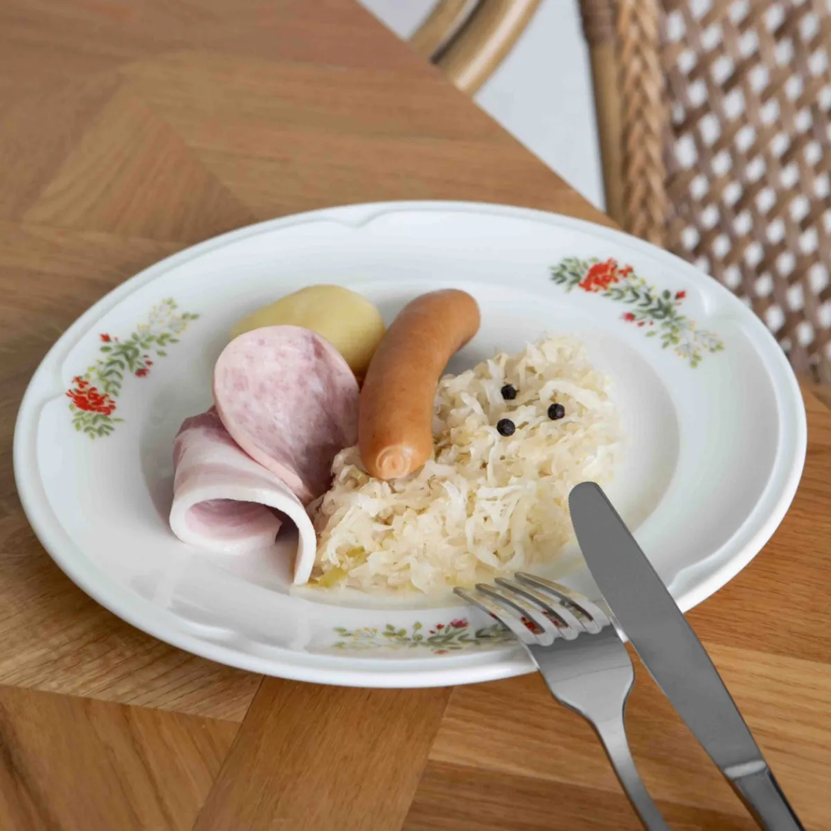 Assiette plate rond blanc porcelaine Ø 21 cm Elsass - ACCOLADE Sale