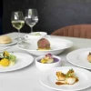 ACCOLADE Assiette plate rond blanc porcelaine Ø 24 cm Presto Online