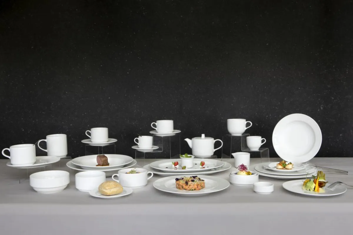 Assiette plate rond blanc porcelaine Ø 17 cm Presto - ACCOLADE