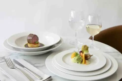 Assiette plate rond blanc porcelaine Ø 17 cm Presto - ACCOLADE