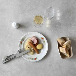 ACCOLADE Assiette plate rond blanc porcelaine Ø 27 cm Elsass Sale