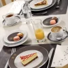 Assiette plate rond blanc porcelaine Ø 26,5 cm Intemporel - PRO.MUNDI