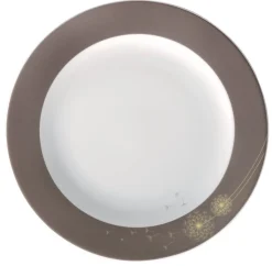 Assiette plate rond blanc porcelaine Ø 26,5 cm Intemporel - PRO.MUNDI