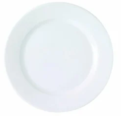 Assiette plate rond blanc porcelaine Ø 22,5 cm K - PRO.MUNDI Online