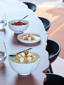 Assiette plate rond blanc porcelaine Ø 18 cm La Vaisselle De L'econome - DEGRENNE Outlet