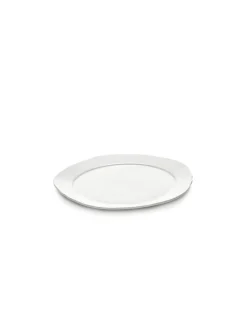 Assiette plate rond blanc porcelaine Ø 23,5 cm Silhouette - SERAX Best