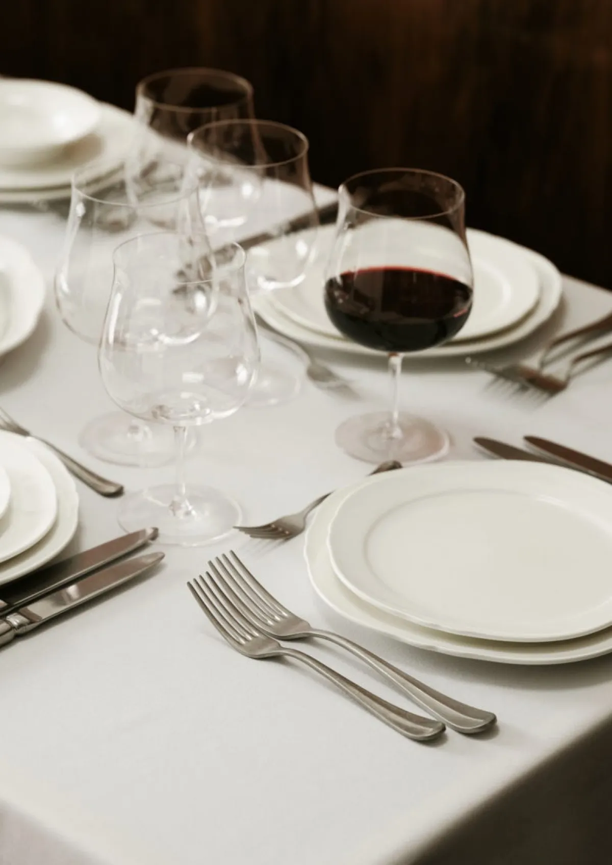 Assiette plate rond blanc porcelaine Ø 23,5 cm Silhouette - SERAX Best