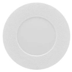DEGRENNE Assiette plate rond blanc porcelaine de limoges Ø 24 cm Collection L Couture Sale