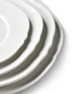 Assiette plate rond blanc porcelaine Ø 17 cm Silhouette - SERAX Hot