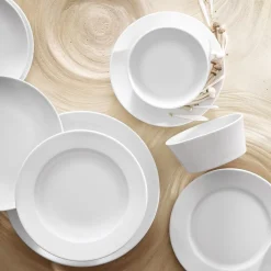 VILLEROY & BOCH Assiette plate rond blanc porcelaine bone china Ø 28 cm Anmut Online