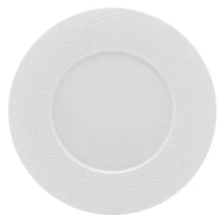 DEGRENNE Assiette plate rond blanc porcelaine de limoges Ø 28 cm Collection L Couture Best