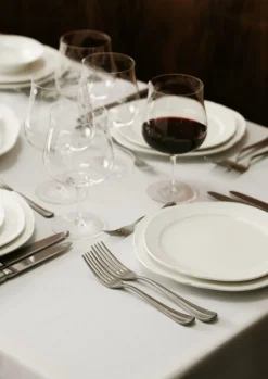 SERAX Assiette plate rond blanc porcelaine Ø 26 cm Silhouette Discount