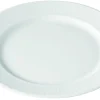 Assiette plate rond blanc porcelaine culinaire Ø 26 cm Plisse - PILLIVUYT New