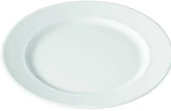 Assiette plate rond blanc porcelaine culinaire Ø 26 cm Plisse - PILLIVUYT New