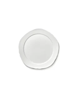 SERAX Assiette plate rond blanc porcelaine Ø 20,6 cm Silhouette Outlet