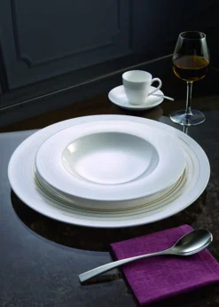 VILLEROY & BOCH Assiette plate rond blanc porcelaine Ø 22 cm Stella Vogue