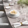 VILLEROY & BOCH Assiette plate rond blanc porcelaine bone china Ø 22 cm Metrochic Discount